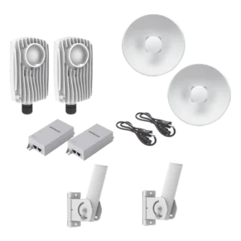Kit de radios inalámbricos / 1.75 Gbps PtMP / 5.1-6.4 GHz / 25 dBi / IP67 / 492 pies de alcance