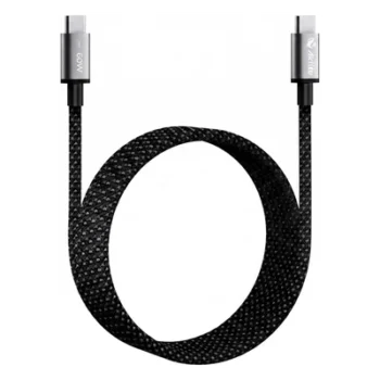 Cable de Carga USB-C a C / 1.5 m (4.92 ft) / Tecnología GaN / Carga Rápida 240W / Transferencia 480 Mbps / Silicona Médica / Aluminio Anodizado