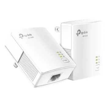 Kit Adaptador Powerline / Gigabit Ethernet 1000 Mbps / HomePlug AV2 / Alcance 300 m (984.2 ft) / Plug and Play / 1 Puerto RJ45 / Ultra Compacto