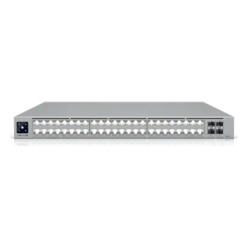 Switch PoE Capa 3 / 48 Puertos PoE+++ / 32 × 10 GbE + 16 × 2.5 GbE / 4 × SFP28 25 G / 1080 W / 920 Gbps Switching / 1U Rack