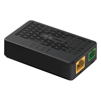 Terminal XPON / Dual Mode EPON + GPON / Downstream 2.488 Gbps / Puerto Gigabit / Alcance 20 km (12.4 mi) / VLAN 802.1Q / OMCI / AES / DBA / FEC