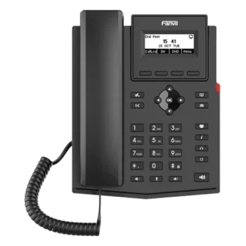 Teléfono IP / 2 Líneas SIP / Pantalla LCD 2.3" / Audio HD G.722 y Opus / Conferencia 6 Vías / PoE 802.3af / Puertos Ethernet Duales Gigabit / Soporte EHS