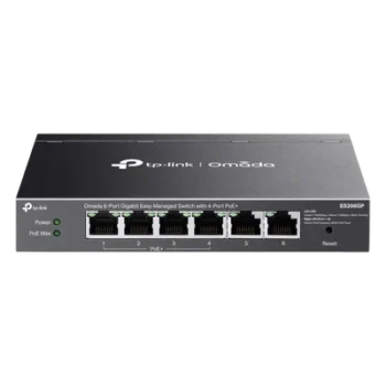 Switch Gigabit / 6 Puertos / 4 PoE+ 65W / Gestión Cloud SDN / Fanless / Alcance PoE 250 m (820.2 ft) / QoS y VLAN