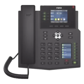 Teléfono IP Empresarial / 12 Líneas SIP / Pantalla Dual Color / 30 Teclas DSS/BLF / Gigabit PoE / Audio HD Opus