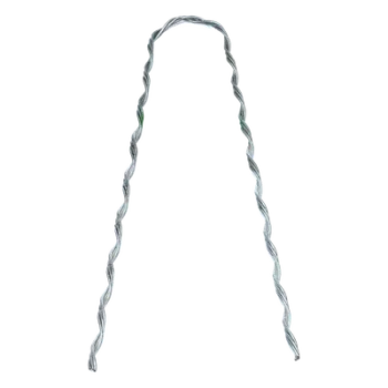 Remate Preformado Retenida / Acero Galvanizado / Cable Figura 8 con Mensajero 3.1 mm / Tensión 1746 kg / Longitud 304.8 mm (12') / Pierna Dispareja