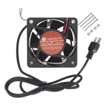 Ventilador Axial / 110 Vca / 120 x 120 x 38 mm / Cable NEMA 5-15P 1.6 m / Sellado / Incluye Tornillería