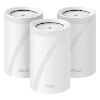 Sistema Mesh Wi-Fi 7 / Triple Banda BE9300 Mbps / 2 Puertos 2.5 Gigabit / 4 Antenas Internas Beamforming / MLO Multi-Link / Cobertura 3 Unidades