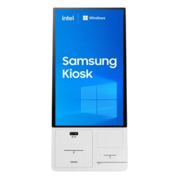 Kiosco Interactivo / 24" Full HD / Touch Antibacterial / Windows IoT / Intel Core i3 / Wi-Fi / Dockable con Impresora Térmica