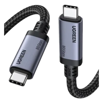 Cable USB-C Thunderbolt 5 / 80 Gbps Bidireccional / 120 Gbps Unidireccional / 1 m (3.28 ft) / PD 3.1 100W / 24 Pines / E-Marker IP2133H