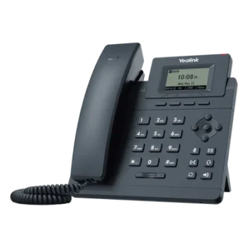 Teléfono IP Empresarial / Pantalla LCD 2.3" / 1 Cuenta VoIP / Dual Ethernet 10/100 Mbps / PoE / Conferencia 5 Participantes