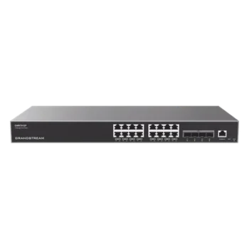 Switch Capa 3 PoE+ Administrable / 16 Puertos Gigabit + 4 SFP+ 10G / 240W PoE / 112 Gbps / Montaje en Rack