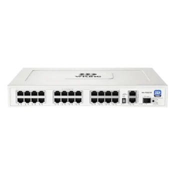 Switch PoE No Administrable / 24 Puertos 10/100 Mbps PoE / 2 Puertos Uplink Gigabit / 1 Ranura SFP 1000 Mbps / Presupuesto PoE 270 W / Hi-PoE 60 W