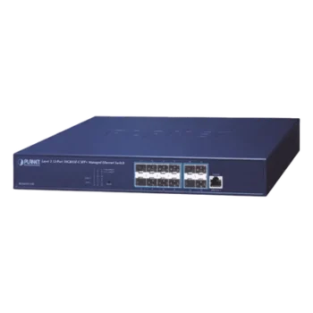 Switch Administrable Capa 3 / 12 Puertos SFP+ 10G / CPU MIPS 800 MHz / 1U Rack / 30.2W