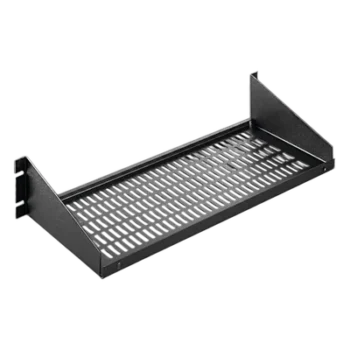 Charola para Rack 19" / Capacidad 34 kg / Base Ventilada / 2 UR / 482x381x95 mm / 15.8x12.5x3.7 in