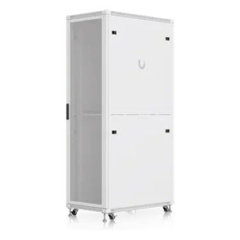 Gabinete de Rack 42U / Acero SPCC / Carga 800 kg (1763.7 lb) Estática / Profundidad Ajustable / Puertas Perforadas / Ruedas con Seguro