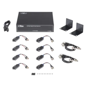 Transceptor Activo / 8 Canales / Video + PoC / UTP Cat 5e/6 / 150 m (492.1 ft) en 4K / 200 m (656.2 ft) en 5 MP / 36 Vcc a 12 Vcc / Rack 19"