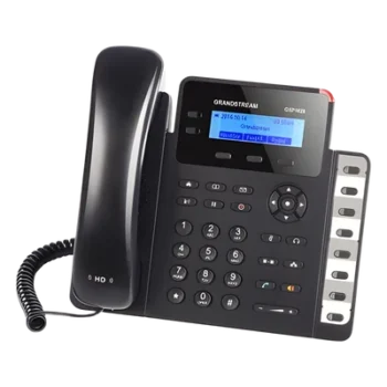 Teléfono IP / 2 Líneas SIP / 8 Teclas BLF / Conferencia 3 Vías / Pantalla LCD 132x48 / PoE / Dual Gigabit