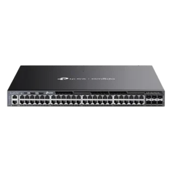 Switch L3 Gestionable Apilable / 48 Puertos Gigabit PoE+ / 6 Ranuras 10G SFP+ / Presupuesto PoE 1440W / Apilamiento 8 Unidades / Enrutamiento OSPF / Gestión Cloud