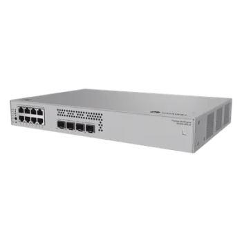 Switch Administrable Capa 2 / 8 Puertos PoE+ Gigabit / 2 SFP 1G + 2 SFP+ 10G / PoE Perpetuo / 128 W / 66 Gbps / 49 Mpps / Sin Ventilador / 3.43 kg / 1.52 ft x 1.05 ft x 0.69 ft