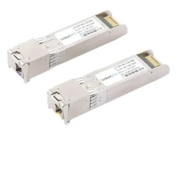 Transceptor Óptico SFP+ Bidireccional / 10 Gbps / Monomodo 1490/1550 nm / LC/UPC Simplex / DDM / Alcance 80 km (262.5 ft) / Hot-Pluggable / 2 Piezas