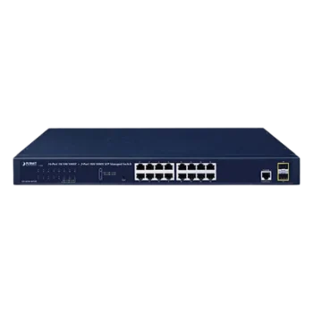 Switch Administrable Capa 2 / 16 Puertos Gigabit RJ45 / 2 Puertos SFP 2.5G / CloudNMS / Montaje Rack 1U