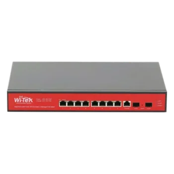 Switch Administrable Capa 2 / 8 Puertos PoE Gigabit / 2 SFP / Respaldo Solar 500 W / Protección 6 kV / 20 Gbps