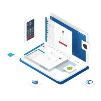 PBX Cloud / 5 Extensiones Enterprise / 5 Llamadas Simultáneas / VoIP HD / 500 Min Grabación / App Móvil y Web / CRM Integrado