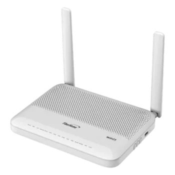 ONU GPON / Wi-Fi 6 1800 Mbps / 4 Puertos Gigabit / 1 POTS / 1 CATV RF / 1 USB / SC/APC / 2 Antenas 5 dBi