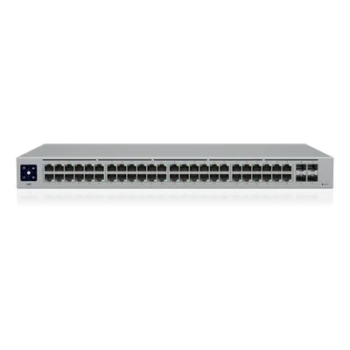 Switch Administrable Layer 2 / 48 Puertos GbE / 4 Puertos SFP 1 Gbps / Fanless / 104 Gbps / Pantalla Táctil 1.3'