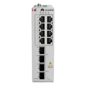 Switch Industrial / 8 Puertos RJ45 Gigabit / 2 SFP + 2 SFP+ 10G / Montaje Riel DIN / Fuente Redundante 1+1 / IP40 / -40°C a 75°C