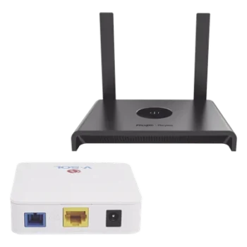Kit ONU Bridge Dual GPON/EPON / Router Wi-Fi Mesh / 2.4 GHz 2x2 / 3 LAN + 1 WAN / IP41