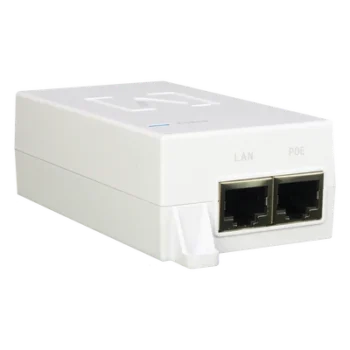 Inyector PoE+ / Gigabit 10/100/1000 Mbps / 48V 0.64A / Alcance 100 m (328 ft) / Montaje en Pared