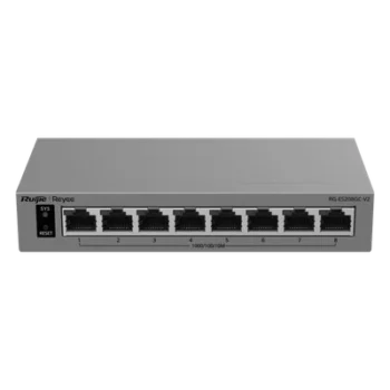 Switch Gigabit Smart Cloud-Managed / 8 Puertos 10/100/1000BASE-T / Capa 2 / Switching 16 Gbps / AI-Powered Failover / Modo CCTV Un-Click / Gestión Cloud / Fanless / Protección Surge 6 kV