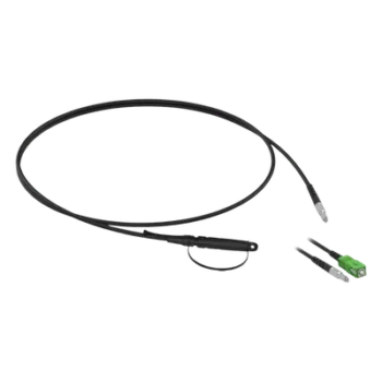 Cable Drop Preconectorizado / SC/APC y MH1A / Fibra G.657.B3 / 150 m (492.1 ft) / 3 mm Diámetro / Resistencia 500 N / -40°C a +75°C