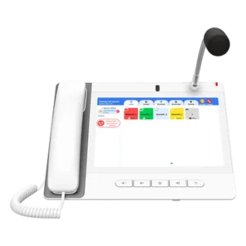 Teléfono IP Empresarial / 20 Líneas SIP / Pantalla Táctil 10.1' HD / Wi-Fi 5 / Bluetooth 4.2 / PoE / Multicast Voceo / Cámara Full HD / 116 Teclas DSS
