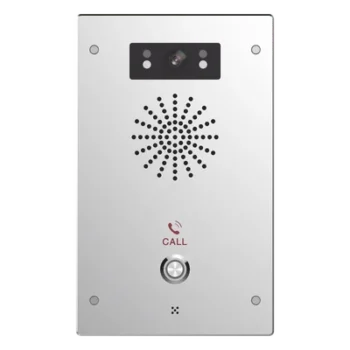 Video Intercomunicador IP / 2 Líneas SIP / Cámara 2 Megapixel / IR Nocturno / IP65 / IK10 / PoE / -40°C a 70°C