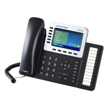 Teléfono IP Empresarial / 6 Líneas / Pantalla LCD Color 4.3 pulgadas / 24 Teclas BLF / Bluetooth / PoE / Audio HD / Gigabit Dual Port
