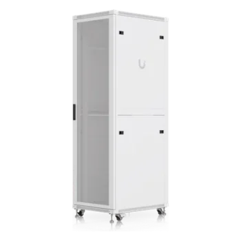 Gabinete Rack de Piso / 42U / 600 × 800 mm (23.6 x 31.5') / Carga 800 kg (1,763.7 lb) / Puerta Perforada / Ventiladores Integrados / Ruedas con Seguro
