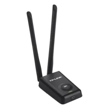Adaptador USB Wi-Fi / Alta Potencia / 300 Mbps / 2.4 GHz / 2 Antenas 5 dBi / Cable 1.5 m