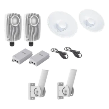 Kit de Radios Inalámbricos / 1.75 Gbps PTMP / 5.1-6.4 GHz / 20 dBi / IP67 / PoE Pasivo / SNMPv2