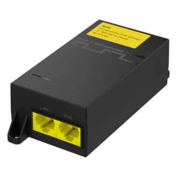 Inyector PoE Pasivo / Gigabit 1G / 52 V / 30 W / Protección 2000 A / RJ45 Blindado