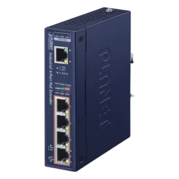 Extensor PoE Industrial / Entrada 802.3bt / 4 Salidas Gigabit 802.3af/at / Alcance 200 m (656 ft) / 95 W por Puerto