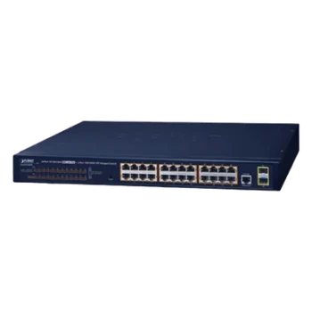 Switch PoE Administrable Capa 2 / 24 Puertos Gigabit / 2 SFP / 52 Gbps / Jumbo Frame 9K