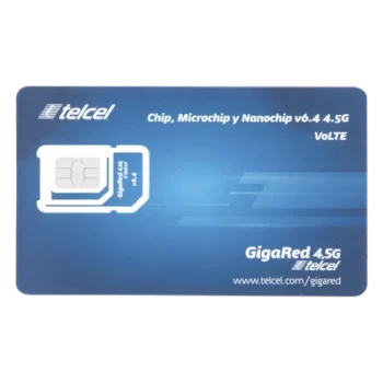 SIM de Datos Móviles / 10 GB Mensuales / 1 Año de Servicio / Red 3G/4G / Roaming Estados Unidos y Canadá