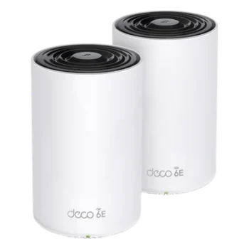 Sistema Mesh Wi-Fi / Wi-Fi 6E AX5400 / Triple Banda 2.4/5/6 GHz / 3 Puertos Gigabit WAN/LAN / 4 Antenas Internas / Gestión App Móvil