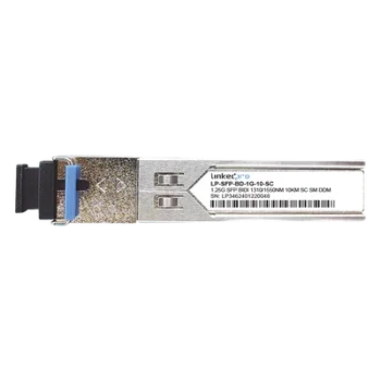 Transceptor SFP Bidireccional / 1.25 Gbps / Monomodo 10 km (6.2 mi) / 1310 & 1550 nm / Conector SC/UPC Simplex / Hot-Pluggable / DDM / 2 Piezas
