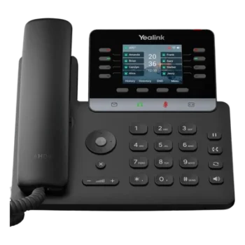 Teléfono IP Empresarial / 12 Líneas SIP / Pantalla Color 2.8" / Audio HD / PoE / USB 2.0