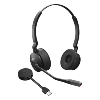 Diadema Inalámbrica / DECT USB-A / Cancelación Activa de Ruido / Alcance 150 m (492.1 ft) / Multipunto 4 Auriculares / SafeTone 2.0