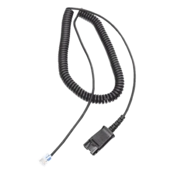 Cable Adaptador QD / Diademas HT101/HT201/HT202 / Teléfonos Analógicos, Digitales e IP / Compatible Grandstream y Yealink / Audio Full Duplex / Impedancia 2000Ω