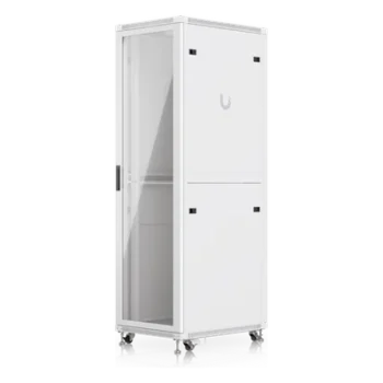 Gabinete Rack de Piso / 42U / 600 x 800 mm (23.6 x 31.5') / Capacidad 800 kg (1,763.7 lb) / Puerta Vidrio Templado / Ventiladores Integrados